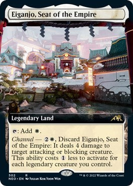 Eiganjo, Seat of the Empire (Extended Art) (Kamigawa: Neon Dynasty) Near Mint Foil