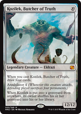 Kozilek, Butcher of Truth (Modern Masters 2015) Medium Play