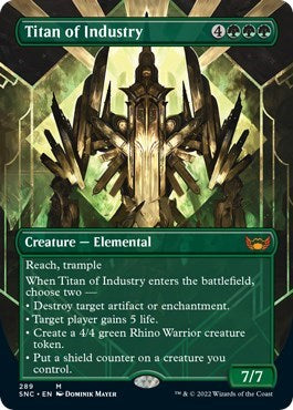 Titan of Industry (Borderless) (Streets of New Capenna) Near Mint Foil