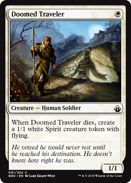 Doomed Traveler (Battlebond) Medium Play
