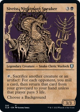 Sivriss, Nightmare Speaker (Showcase) (Commander Legends: Battle for Baldur's Gate) Near Mint