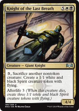 Knight of the Last Breath (Ravnica Allegiance) Medium Play
