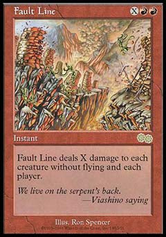 Fault Line (Urza's Saga) Light Play