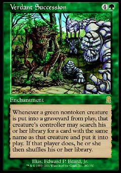 Verdant Succession (Odyssey) Light Play Foil
