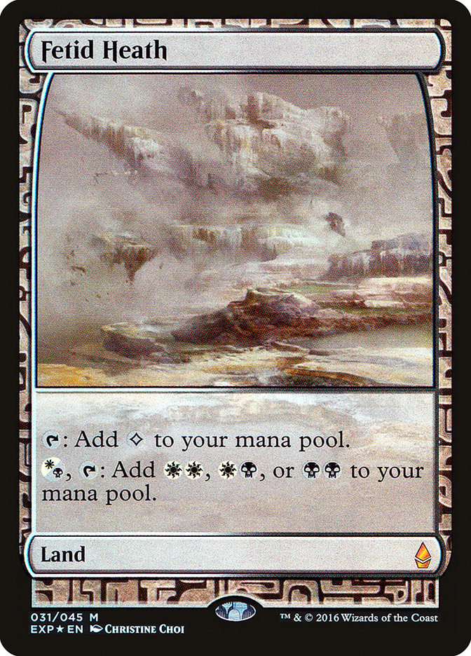 Fetid Heath (Zendikar Expeditions) Medium Play Foil