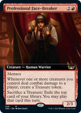 Professional Face-Breaker (Extended Art) (Streets of New Capenna) Near Mint Foil