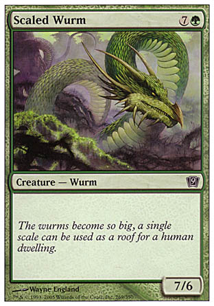 Scaled Wurm (9th Edition) Medium Play