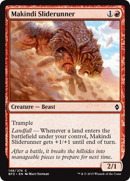 Makindi Sliderunner (Battle for Zendikar) Medium Play