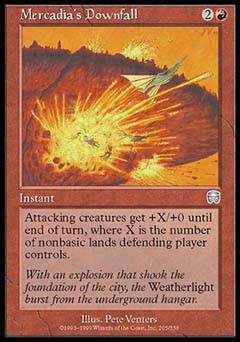 Mercadia's Downfall (Mercadian Masques) Medium Play Foil