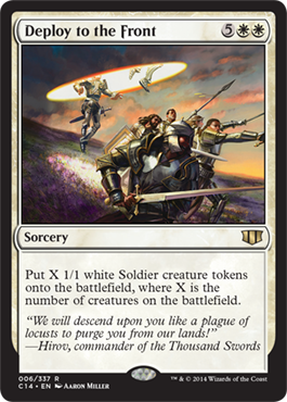 Deploy to the Front (Commander 2014 Edition) Light Play