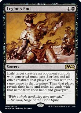 Legion's End (Magic 2020 Core Set) Medium Play