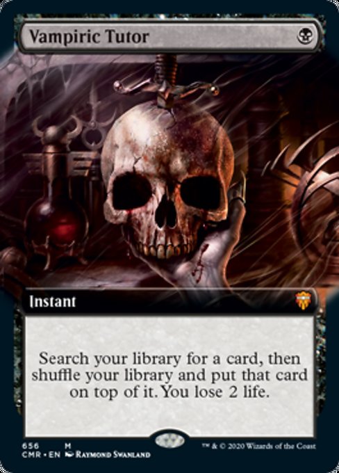 Vampiric Tutor (Extended Art) (Commander Legends) Light Play Foil