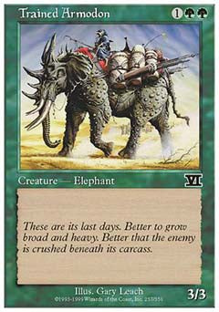 Trained Armodon (Classic 6th Edition) Light Play
