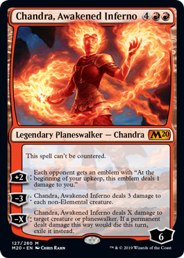 Chandra, Awakened Inferno (Magic 2020 Core Set) Near Mint
