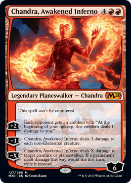Chandra, Awakened Inferno (Magic 2020 Core Set) Near Mint Foil
