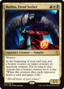 Mathas, Fiend Seeker (Commander 2017) Near Mint Foil