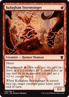 Kolaghan Stormsinger (Dragons of Tarkir) Near Mint