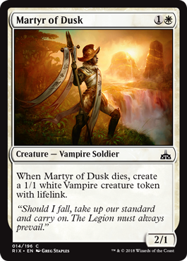 Martyr of Dusk (Rivals of Ixalan) Near Mint