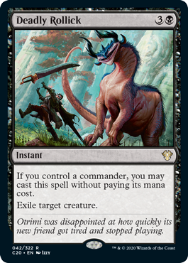 Deadly Rollick (Commander 2020 Ikoria) Near Mint Foil