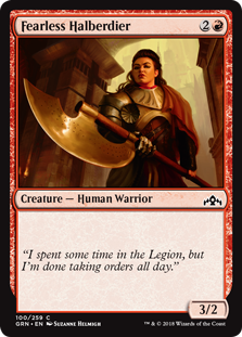 Fearless Halberdier (Guilds of Ravnica) Near Mint
