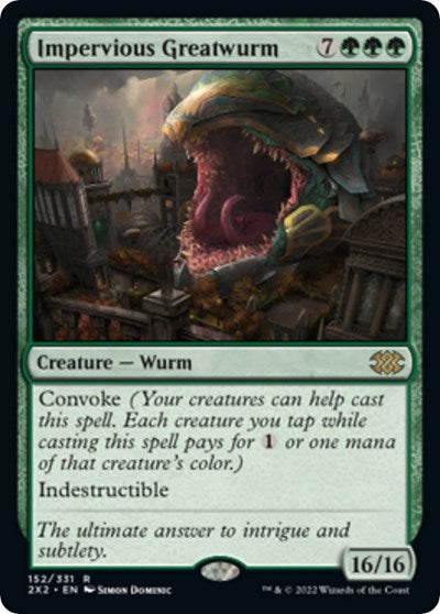 Impervious Greatwurm (Double Masters 2022) Near Mint