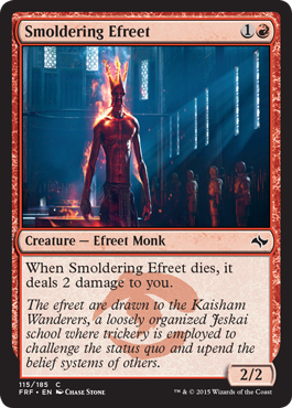 Smoldering Efreet (Fate Reforged) Near Mint