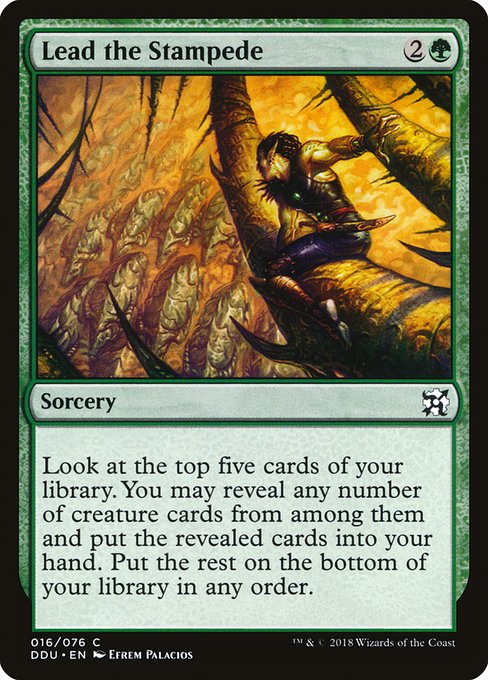 Lead the Stampede (Duel Decks: Elves vs Inventors) Near Mint
