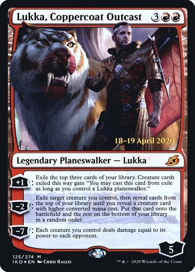 Lukka, Coppercoat Outcast (Promos: Prerelease Cards) Near Mint Foil