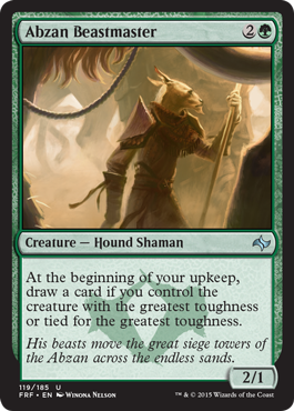 Abzan Beastmaster (Fate Reforged) Medium Play