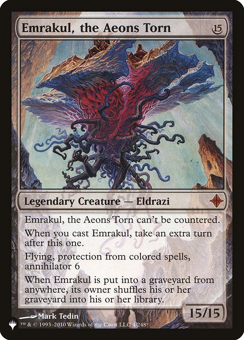 Emrakul, the Aeons Torn (The List) Light Play
