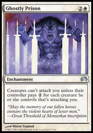 Ghostly Prison (Planechase 2012) Medium Play