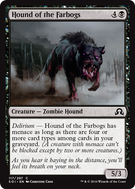 Hound of the Farbogs (Shadows Over Innistrad) Near Mint
