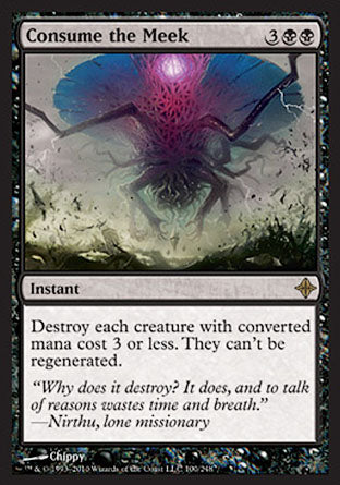 Consume the Meek (Rise of the Eldrazi) Light Play