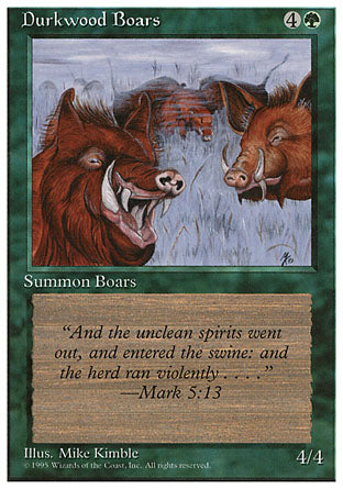 Durkwood Boars (4th Edition) Heavy Play