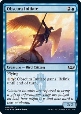Obscura Initiate (Streets of New Capenna) Near Mint Foil