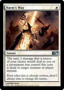Harm's Way (Magic 2010 Core Set) Heavy Play Foil