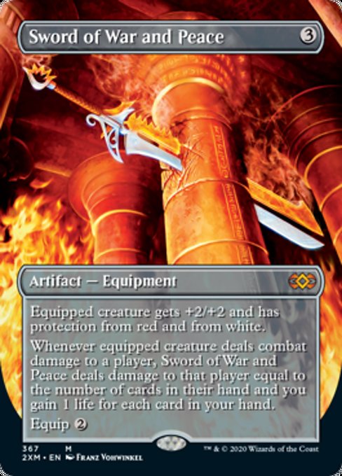 Sword of War and Peace (Borderless) (Double Masters) Near Mint Foil