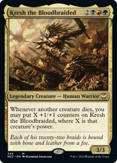 Kresh the Bloodbraided (Commander: Streets of New Capenna) Light Play
