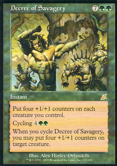 Decree of Savagery (Scourge) Light Play