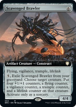 Scavenged Brawler (Extended Art) (Commander: The Brothers' War) Near Mint