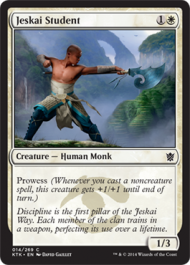 Jeskai Student (Khans of Tarkir) Medium Play