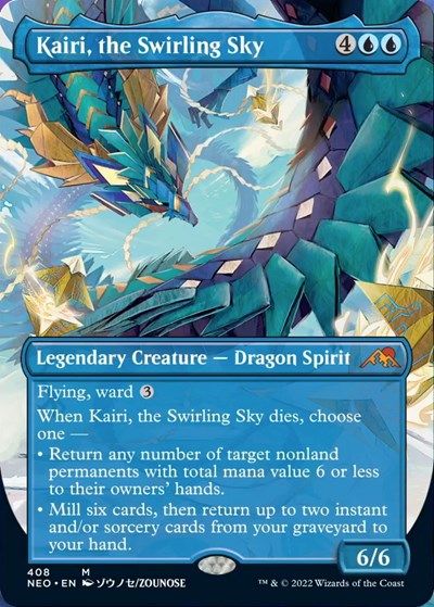 Kairi, the Swirling Sky (Borderless) (Kamigawa: Neon Dynasty) Near Mint