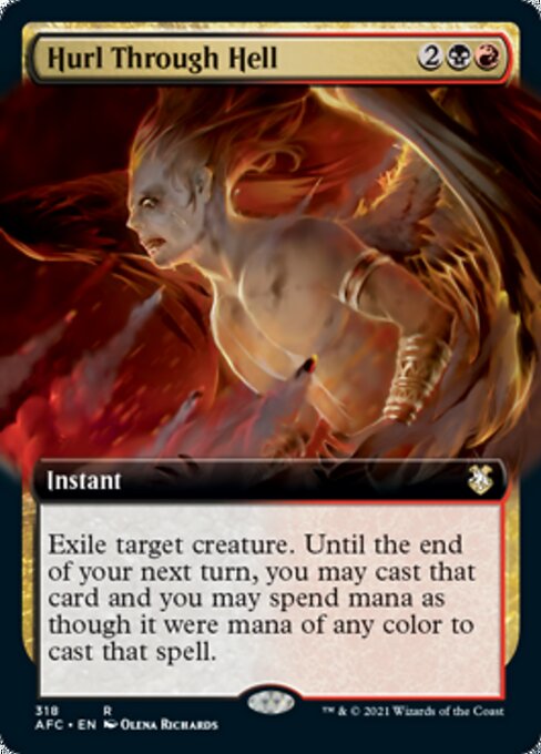 Hurl Through Hell (Extended Art) (Commander 2021 Forgotten Realms) Near Mint