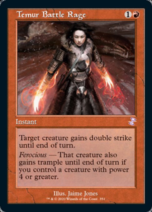 Temur Battle Rage (Time Spiral Remastered) Near Mint