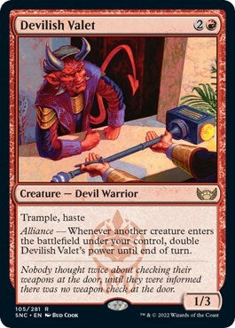 Devilish Valet (Streets of New Capenna) Near Mint Foil