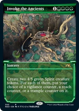 Invoke the Ancients (Showcase) (Kamigawa: Neon Dynasty) Near Mint Foil