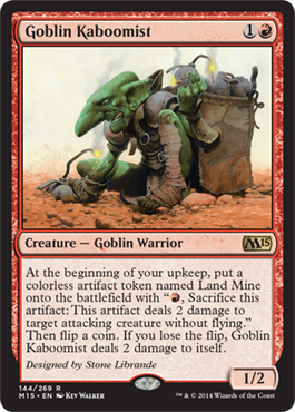 Goblin Kaboomist (Magic 2015 Core Set) Damaged / Poor Foil