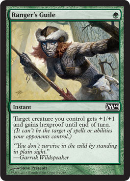 Ranger's Guile (Magic 2014 Core Set) Medium Play