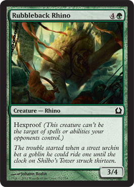 Rubbleback Rhino (Return to Ravnica) Medium Play