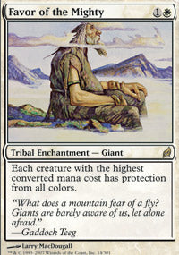 Favor of the Mighty (Lorwyn) Medium Play Foil